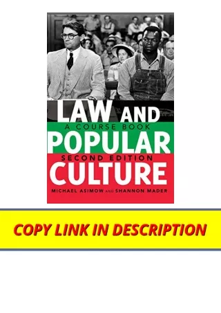 Download PDF Law and Popular Culture A Course Book 2nd Edition Politics Media an