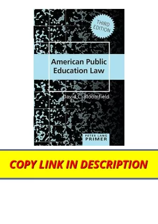 Ebook download American Public Education Law Primer Peter Lang Primer full