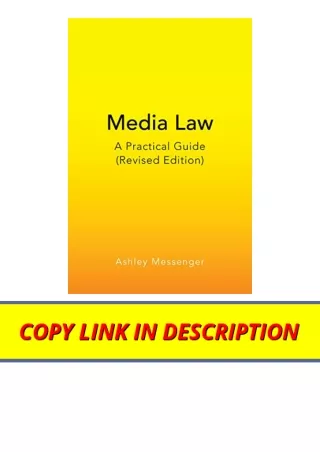 Kindle online PDF Media Law Peter Lang Media and Communication for android