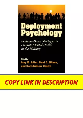 Kindle online PDF Deployment Psychology Evidence Based Strategies to Promote Men