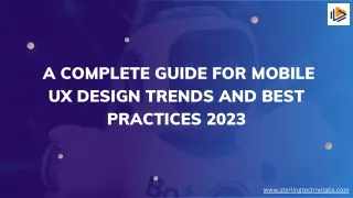 a complete guide for mobile ux design trends