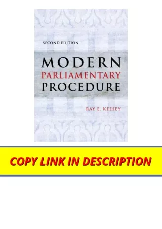 Kindle online PDF Modern Parliamentary Procedure full
