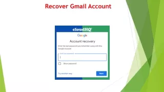 Recover Gmail Account