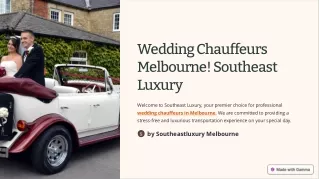 wedding chauffeurs melbourne southeast luxury