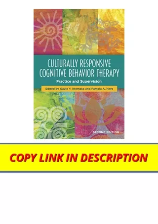 Ebook download Culturally Responsive Cognitive Behavior Therapy Practice and Sup