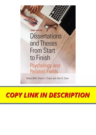 Download Dissertations and Theses From Start to Finish Psychology and Related Fi