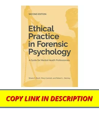 Download Ethical Practice in Forensic Psychology A Guide for Mental Health Profe