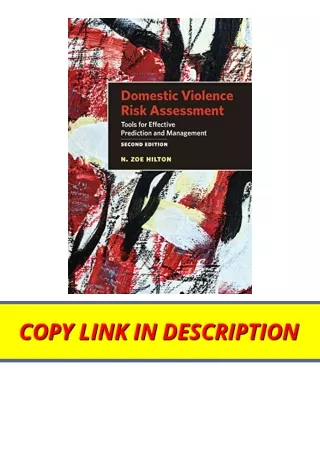 Download Domestic Violence Risk Assessment Tools for Effective Prediction and Ma