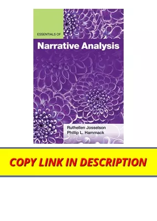 Download PDF Essentials of Narrative Analysis Essentials of Qualitative Methods