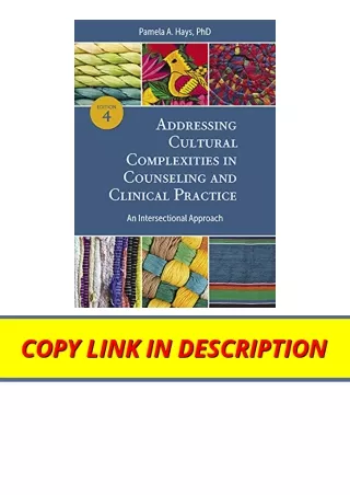 Download PDF Addressing Cultural Complexities in Counseling and Clinical Practic