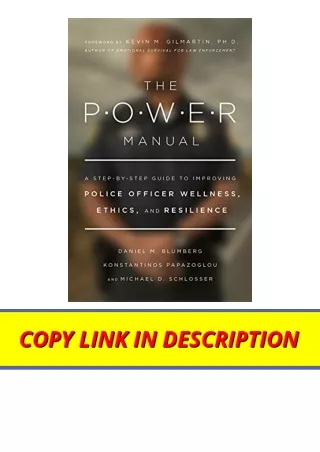 Download The POWER Manual A Step by Step Guide to Improving Police Officer Welln