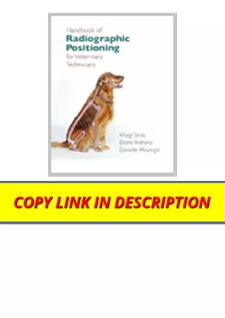 PDF read online Handbook of Radiographic Positioning for Veterinary Technicians
