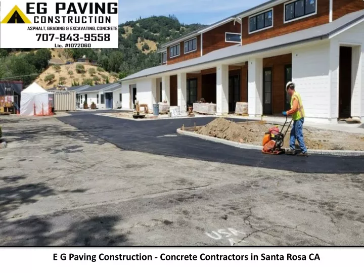 e g paving construction concrete contractors