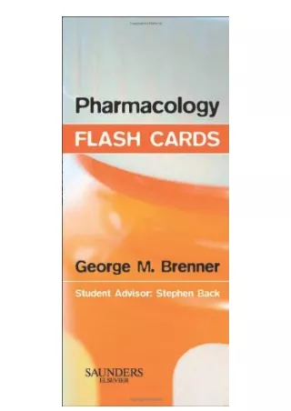 Kindle online PDF Pharmacology Flash Cards free acces