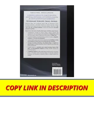 Kindle online PDF Veterinary Surgery Small Animal 2 Volume Set free acces