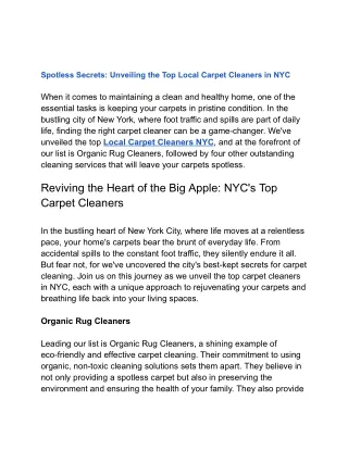 Spotless Secrets_ Unveiling the Top Local Carpet Cleaners in NYC.