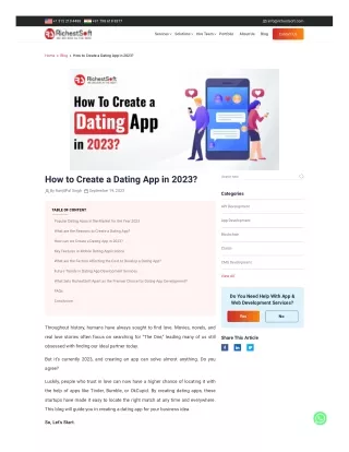 A Step-by-Step Guide: Creating a Dating App in 2023