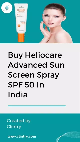 Buy Heliocare Advanced Sun Screen Spray SPF 50 In India