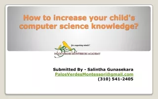 How to increase your child's computer science knowledge
