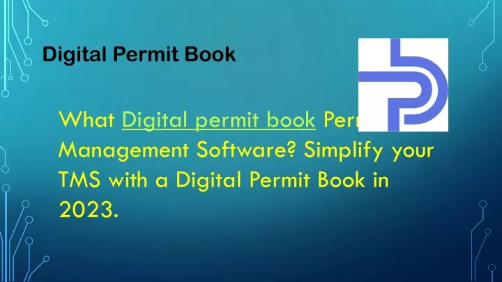 digital permit book