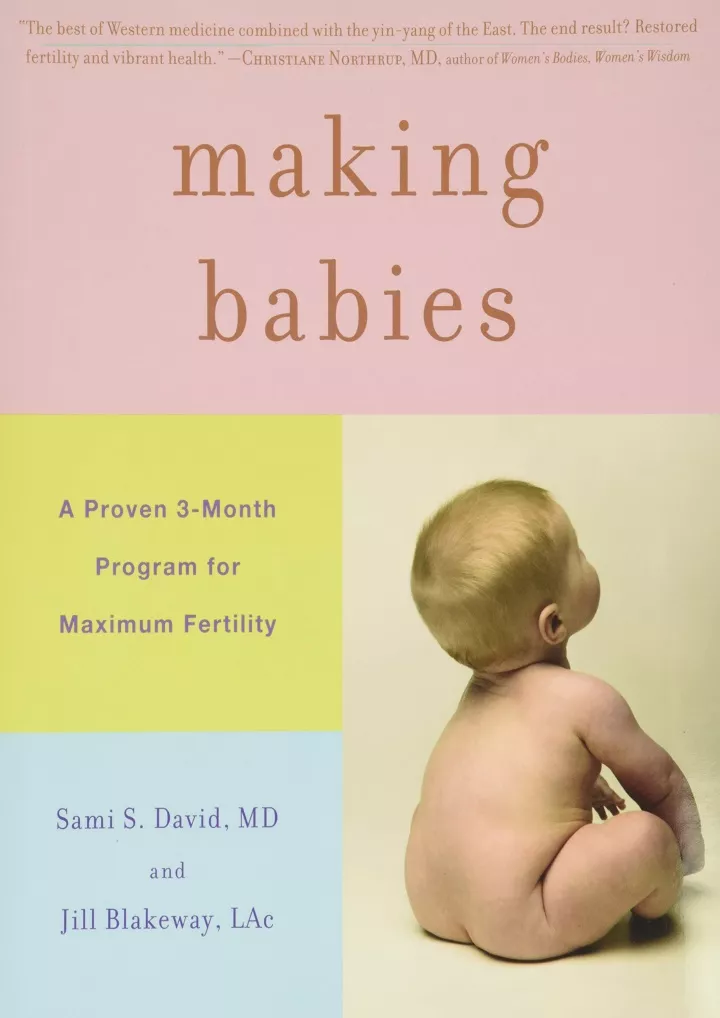 making babies a proven 3 month program