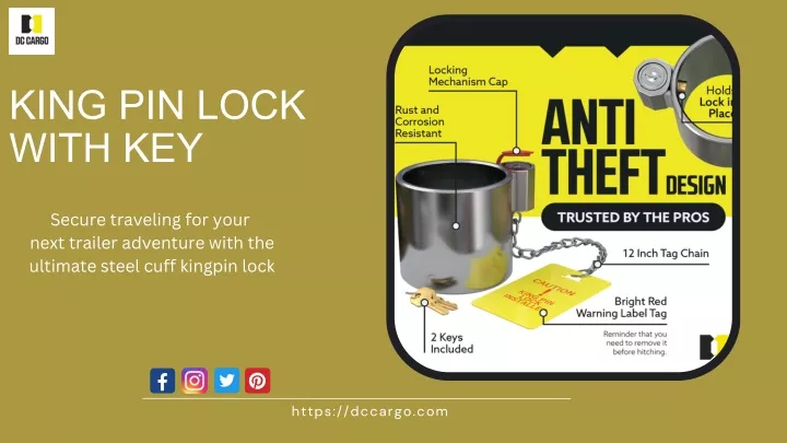 king pin lock with key