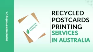 Recycled Postcards Printing Service in Australia -  Sustainable Printing Co.