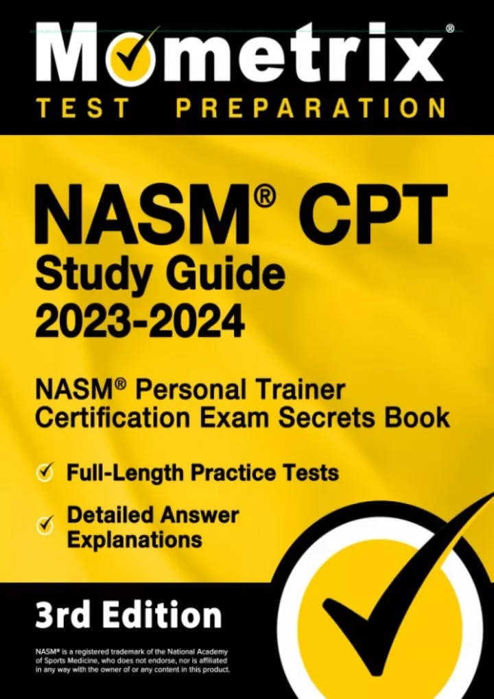 nasm cpt study guide 2023 2024 nasm personal