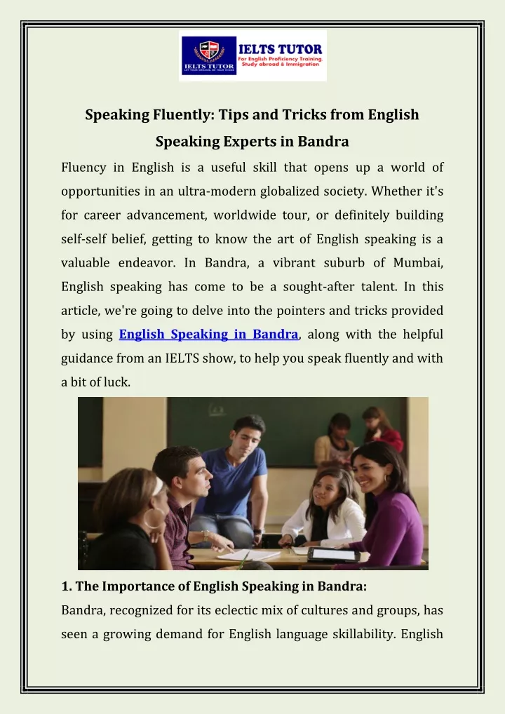 speaking fluently tips and tricks from english