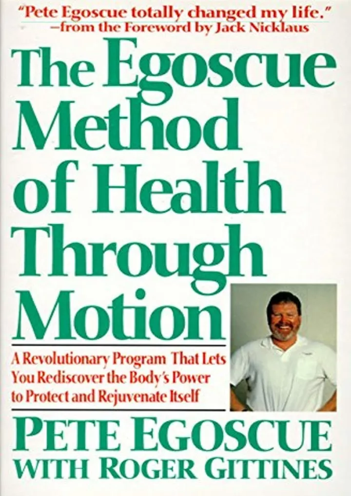 the egoscue method of health through motion