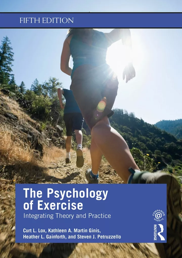 the psychology of exercise integrating theory