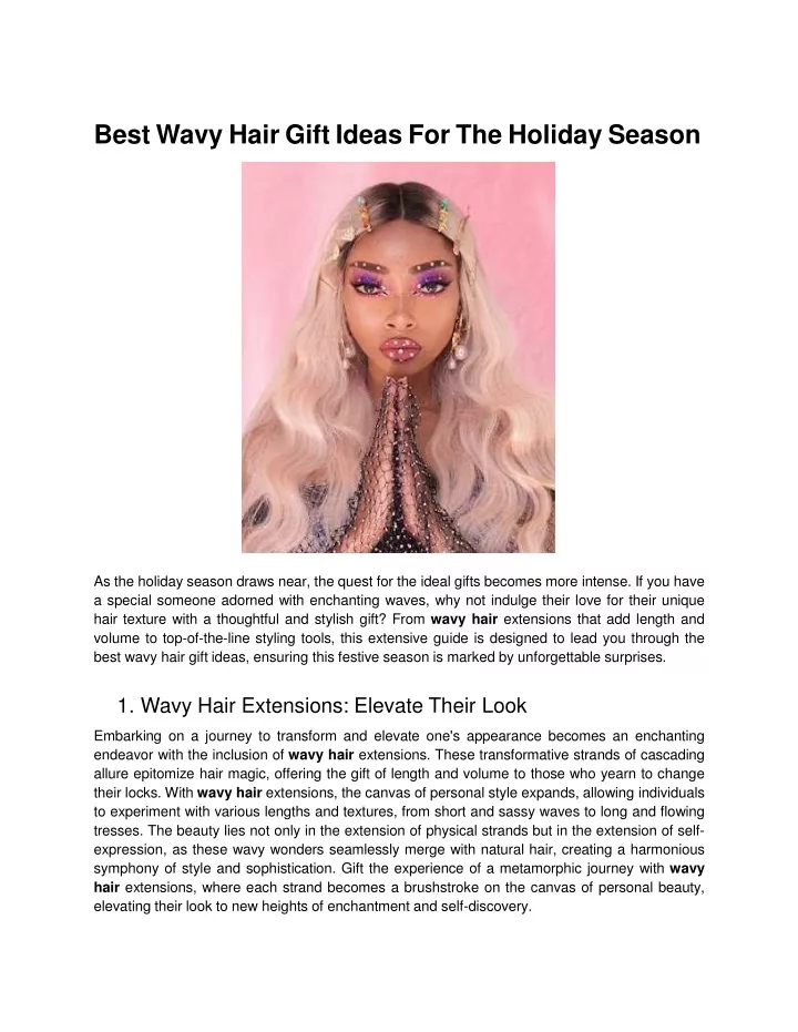 best wavy hair gift ideas for the holiday season