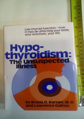 PDF KINDLE DOWNLOAD Hypothyroidism read