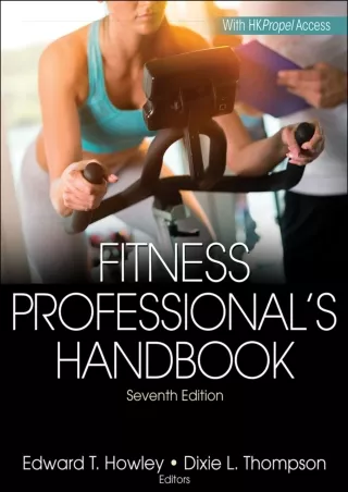 [PDF] DOWNLOAD FREE Fitness Professional's Handbook free