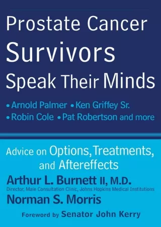 [PDF] DOWNLOAD EBOOK Prostate Cancer Survivors Speak Their Minds: Advice on Opti
