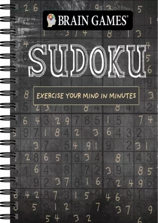 [PDF] DOWNLOAD FREE Brain Games - Sudoku (Chalkboard #1): Exercise Your Mind in