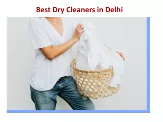 Best Dry Cleaners in Delhi