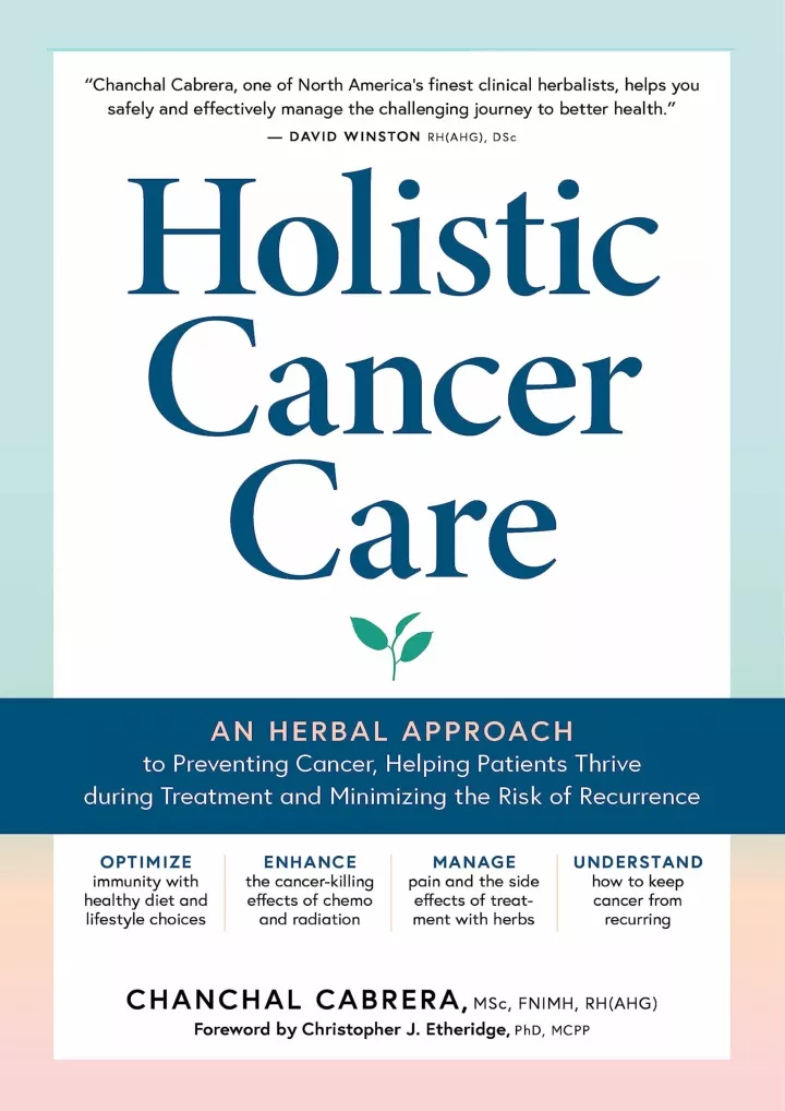 holistic cancer care an herbal approach