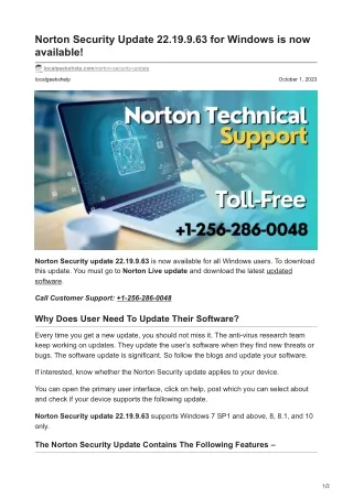 norton security update 22 19 9 63 for windows