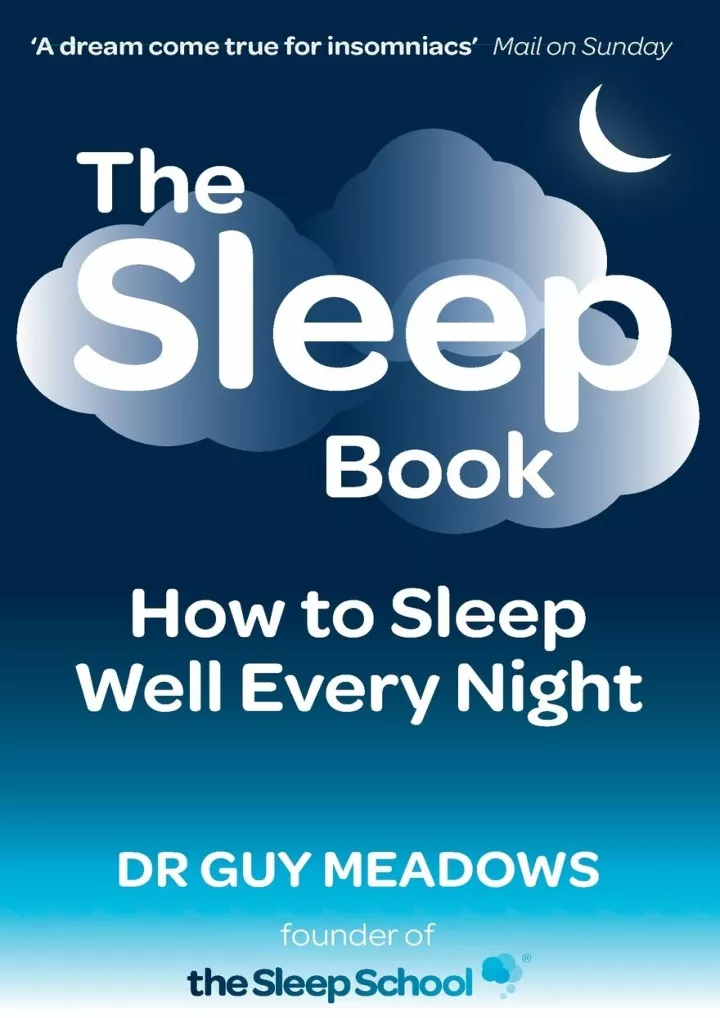 the sleep book how to sleep well every night