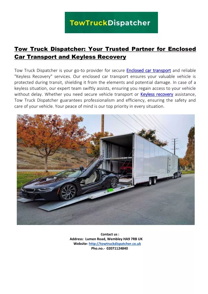 tow truck dispatcher your trusted partner