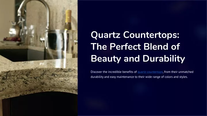 quartz countertops the perfect blend of beauty