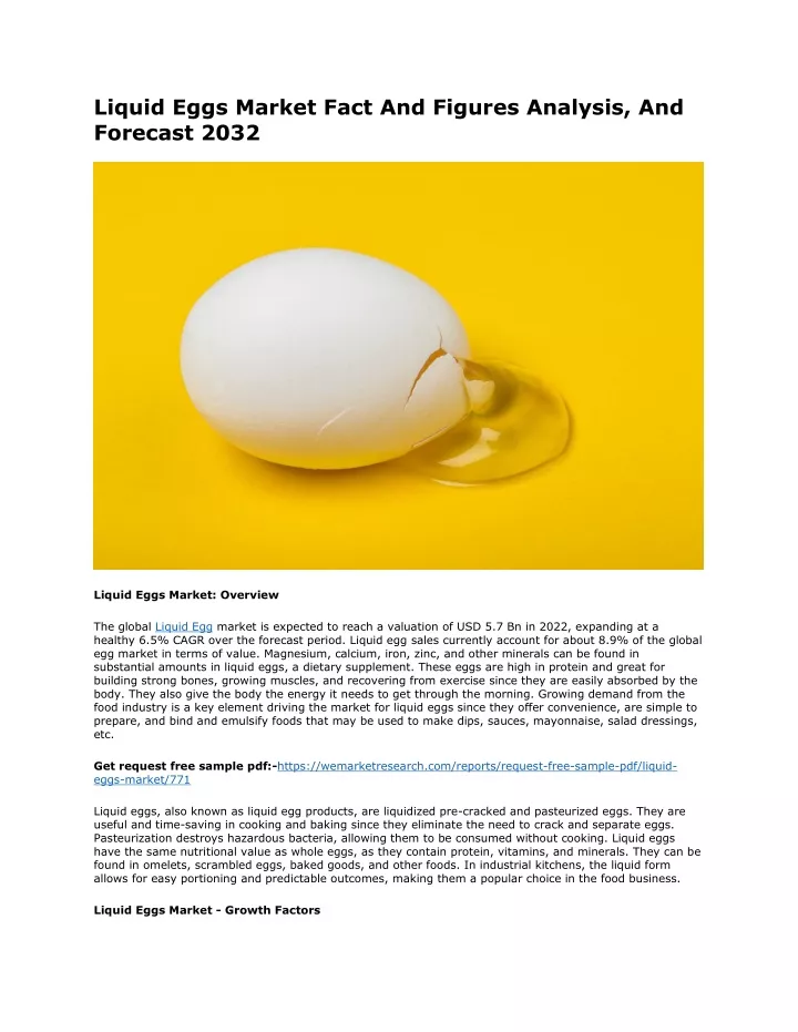 liquid eggs market fact and figures analysis