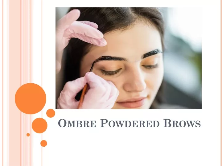 ombre powdered brows