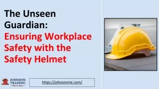 The Unseen Guardian_ Workplace Safety with Safety Helmets
