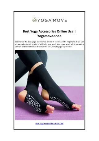 Best Yoga Accessories Online Usa | Yogamove.shop
