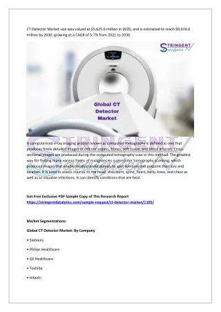 ct detector market size was valued
