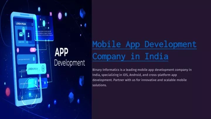 mobile app development mobile app development