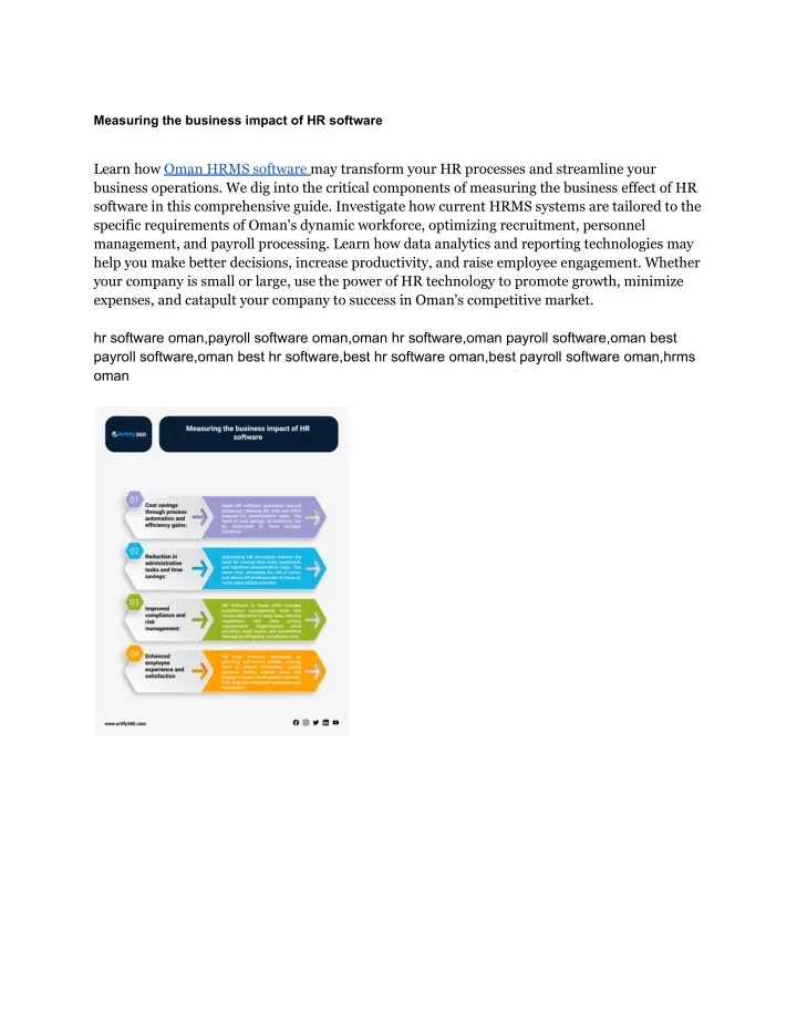 measuring the business impact of hr software