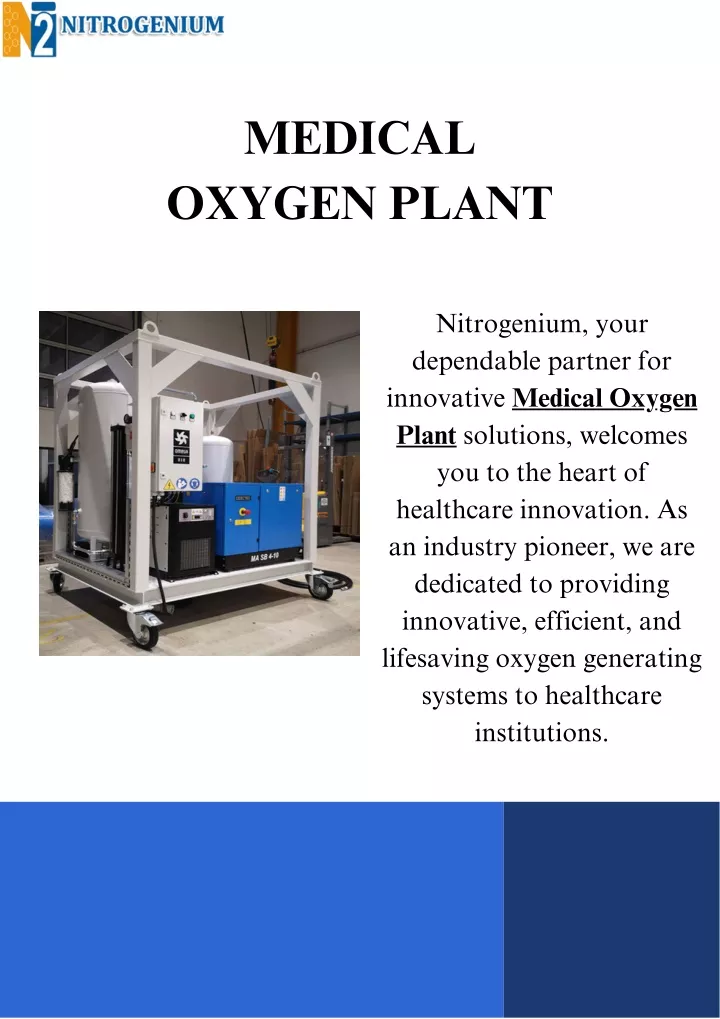 medical oxygen plant